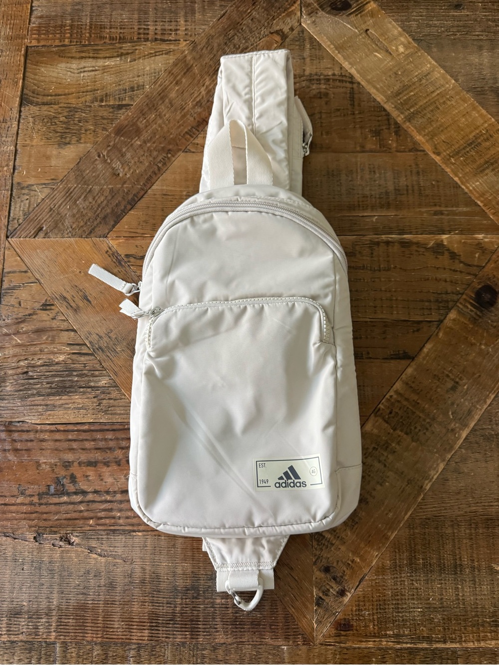 Adidas Women’s White Sling/Crossbody Bag - Minimal Crossbody